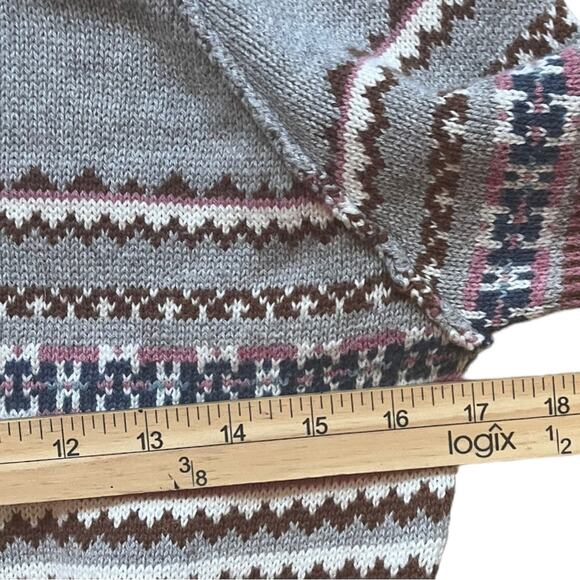 SUNDANCE Elise Fair Isle Sweater Dress Women’s X-Small Multicolored Long Sleeve - Picture 11 of 13